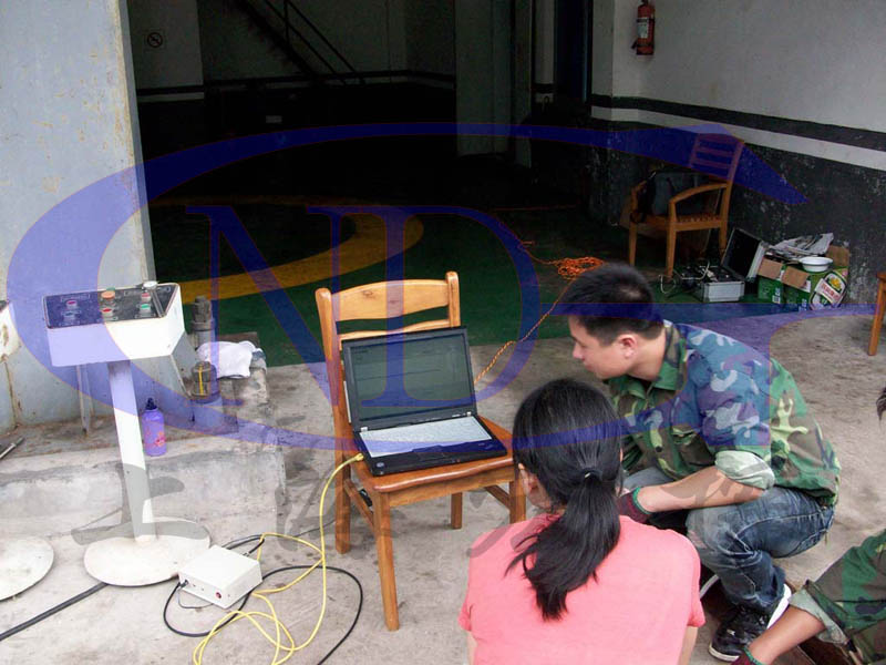 索道及娛樂設(shè)施鋼絲繩無損探傷現(xiàn)場(chǎng)